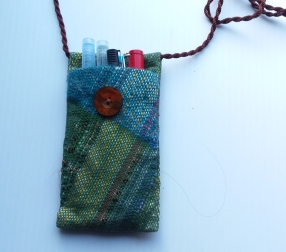 SAORI original art pouch